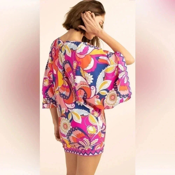 Trina Turk Sevilla Tunic Multicolor Size M - Picture 2 of 6